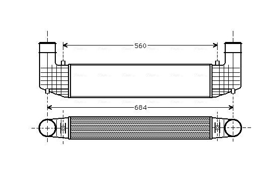 Intercooler, charger