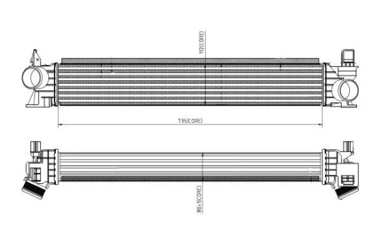 Intercooler, charger