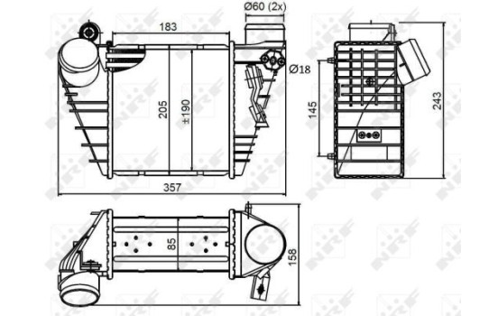 Intercooler, charger
