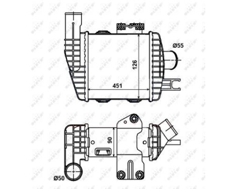Intercooler, charger