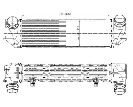 Intercooler, charger