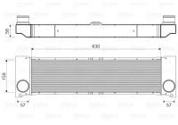 Intercooler, intake air cooler 818356 Valeo