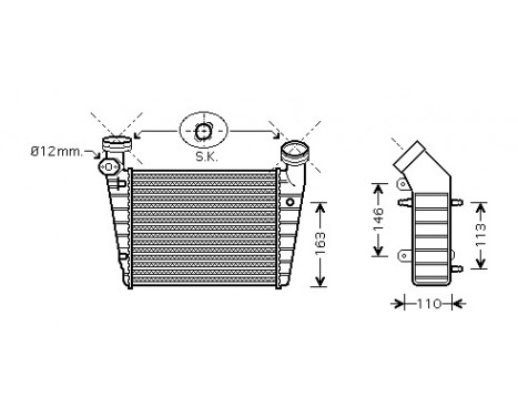 INTERCOOLER to '03 58004216 International Radiators