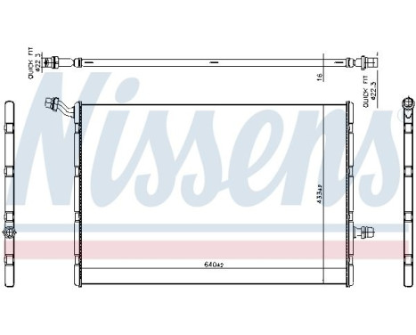 Low temperature cooler, intercooler 606292 Nissens