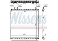 Low Temperature Cooler, intercooler 606764 Nissens