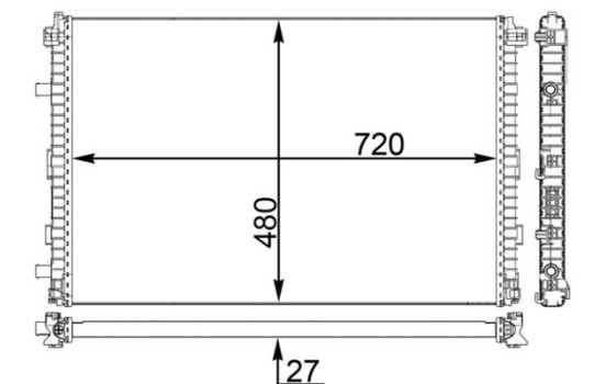 Low Temperature Cooler, intercooler BEHR *** PREMIUM LINE ***