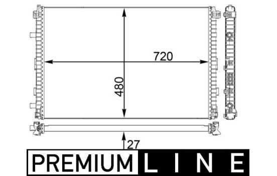 Low Temperature Cooler, intercooler BEHR *** PREMIUM LINE ***, Image 2