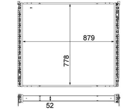 Low Temperature Cooler, intercooler BEHR *** PREMIUM LINE ***, Image 2