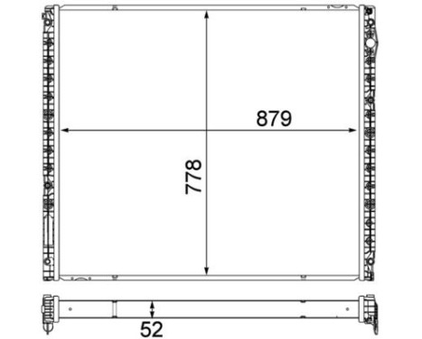 Low Temperature Cooler, intercooler BEHR *** PREMIUM LINE ***, Image 2