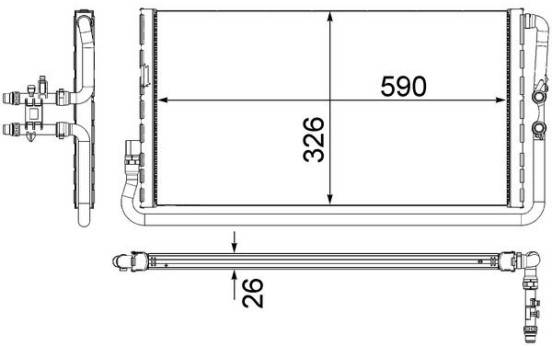 Low Temperature Cooler, intercooler BEHR *** PREMIUM LINE ***, Image 2