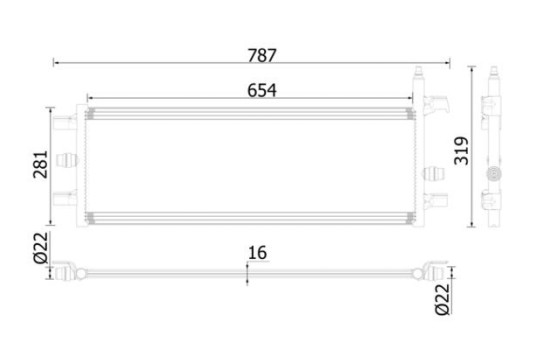 Low Temperature Cooler, intercooler BEHR *** PREMIUM LINE ***