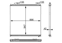 Low Temperature Cooler, intercooler BEHR *** PREMIUM LINE ***