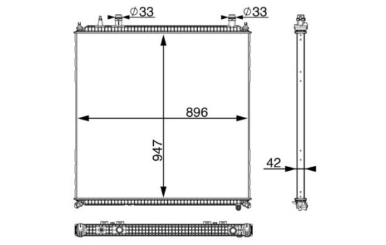 Low Temperature Cooler, intercooler BEHR *** PREMIUM LINE ***