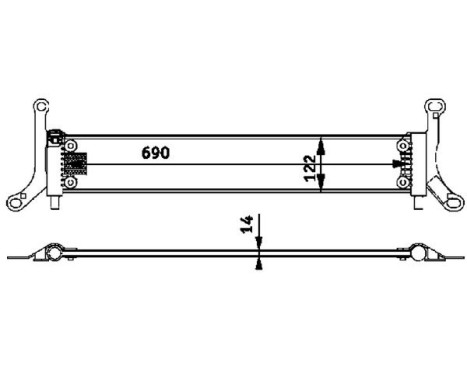 Low Temperature Cooler, intercooler PREMIUM LINE, Image 2