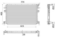 Low temperature cooler, intercooler