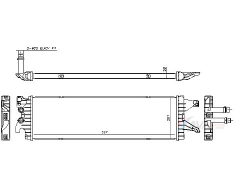 Low temperature cooler, intercooler