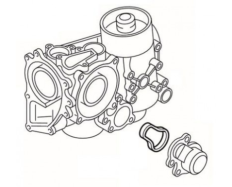 Gasket, oil cooling thermostat, Image 3