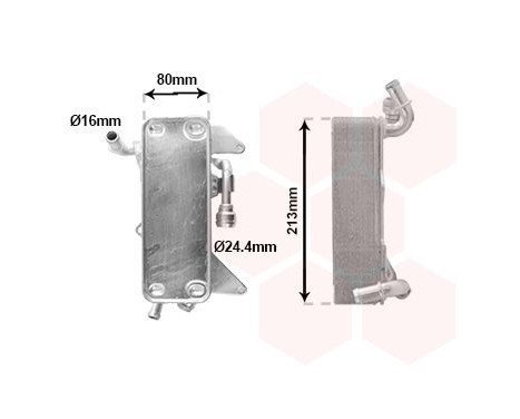 Oil cooler, automatic transmission 03013725 International Radiators