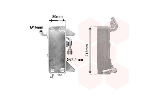 Oil cooler, automatic transmission 03013725 International Radiators