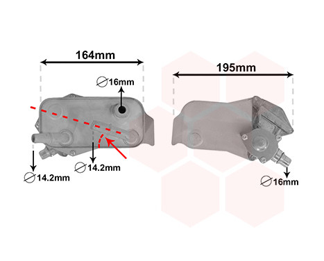 Oil Cooler, automatic transmission 06003350 International Radiators