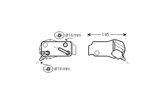 Oil Cooler, automatic transmission 06003351 International Radiators