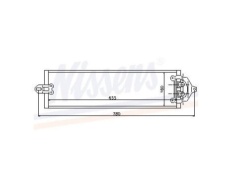 Oil Cooler, automatic transmission 90617 Nissens