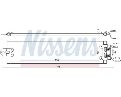 Oil Cooler, automatic transmission 90617 Nissens, Image 2