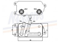 Oil Cooler, automatic transmission 90623 Nissens