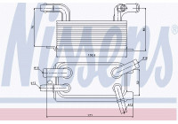 Oil Cooler, automatic transmission 90642 Nissens