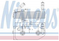 Oil Cooler, automatic transmission 90667 Nissens
