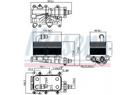 Oil Cooler, automatic transmission 90673 Nissens