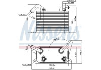 Oil Cooler, automatic transmission 90841 Nissens