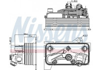 Oil Cooler, automatic transmission 90870 Nissens