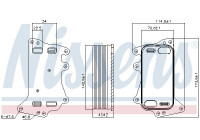 Oil Cooler, automatic transmission 90903 Nissens