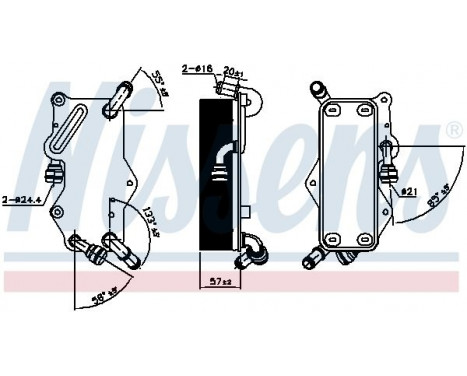 Oil Cooler, automatic transmission 90942 Nissens