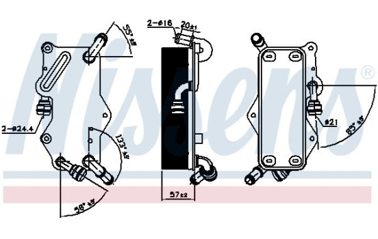 Oil Cooler, automatic transmission 90942 Nissens