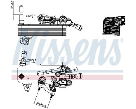 Oil cooler, automatic transmission 91552 Nissens, Image 5