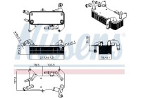 Oil cooler, automatic transmission 91579 Nissens