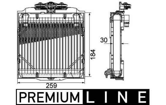 Oil Cooler, automatic transmission BEHR *** PREMIUM LINE ***