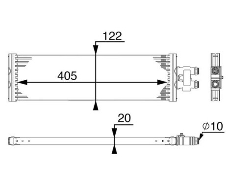 Oil Cooler, automatic transmission BEHR *** PREMIUM LINE ***, Image 2