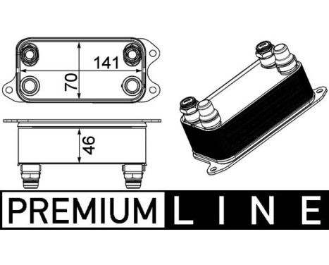 Oil Cooler, automatic transmission BEHR *** PREMIUM LINE ***