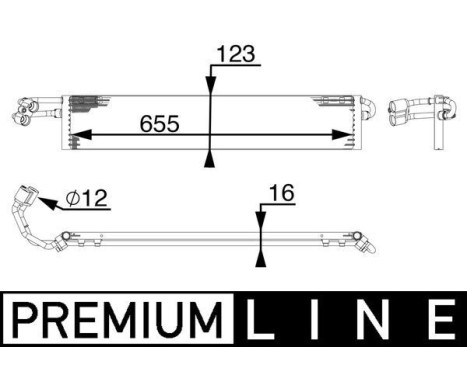 Oil Cooler, automatic transmission BEHR *** PREMIUM LINE ***, Image 2