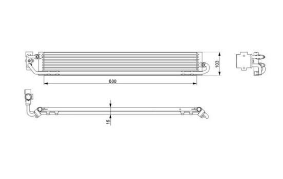 Oil Cooler, automatic transmission BEHR *** PREMIUM LINE ***, Image 10