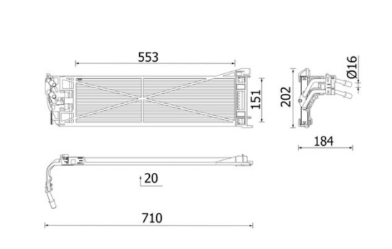 Oil cooler, automatic transmission