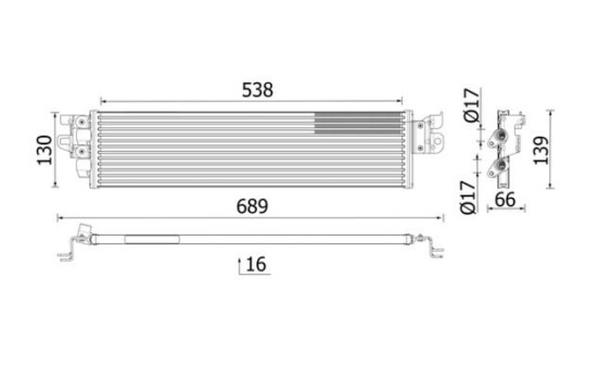 Oil cooler, automatic transmission