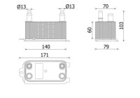 Oil cooler, automatic transmission