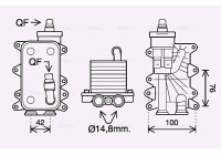 Oil Cooler, automatic transmission