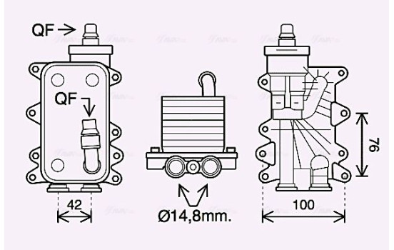 Oil Cooler, automatic transmission