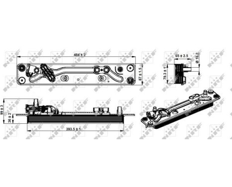 Oil Cooler, automatic transmission, Image 2