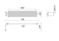 Oil cooler, automatic transmission